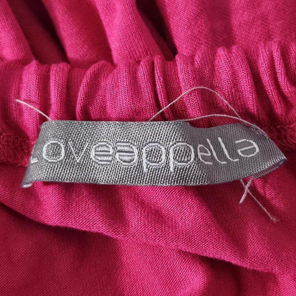 2/$30 NWOT Loveappella Pink Flounce Hem Halter Dress Size LP - Picture 3 of 5